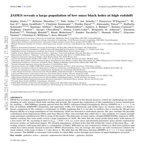 JADESreveals a large population of low mass black holes at high redshift