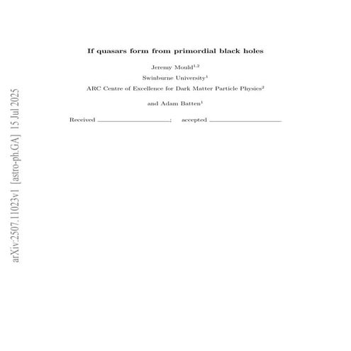 If quasars form from primordial black holes