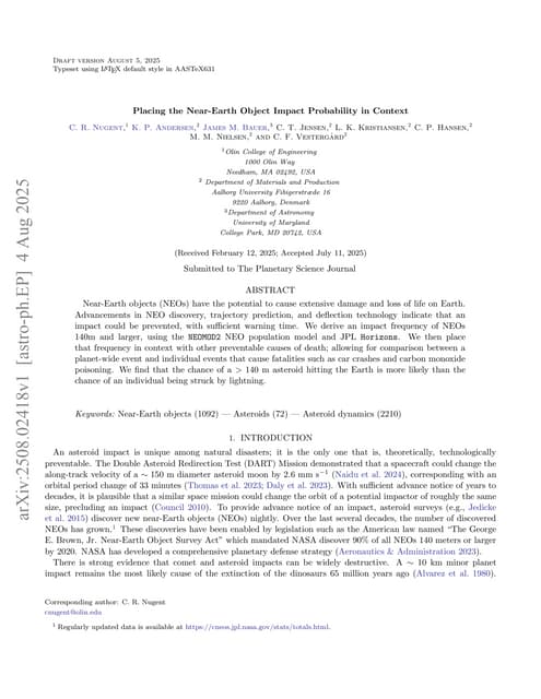 Placing the Near-Earth Object Impact Probability in Context