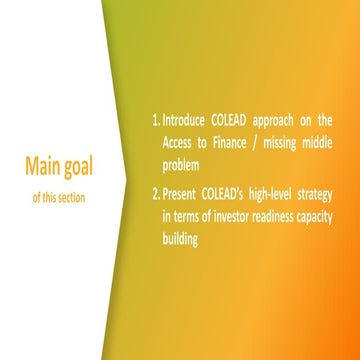 COLEAD A2F approach and Theory of Change