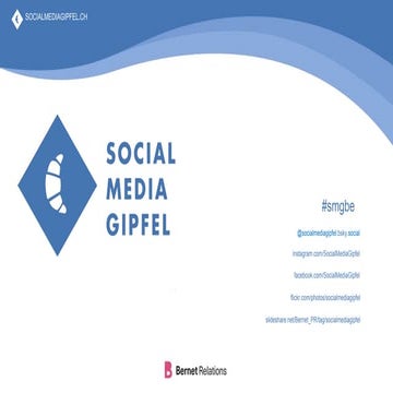 79. Social Media Gipfel Präsentation Bern