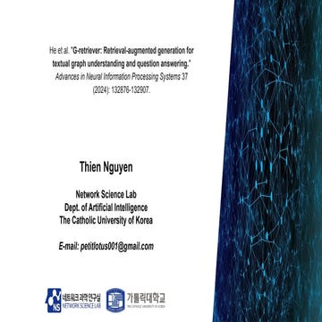 250915_Thien_Labseminar_G-Retriever: Retrieval-Augmented Generation for Textu...