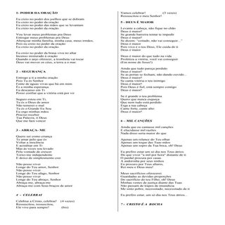 250 cânticos e corinhos evangélicos...