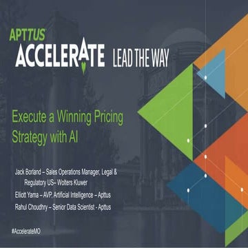 Execute a Winning Pricing Strategy with Artificial Intelligence (AI)