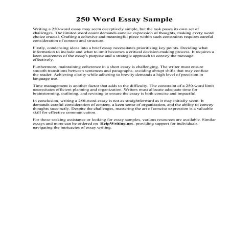250 Word Essay Sample.pdf