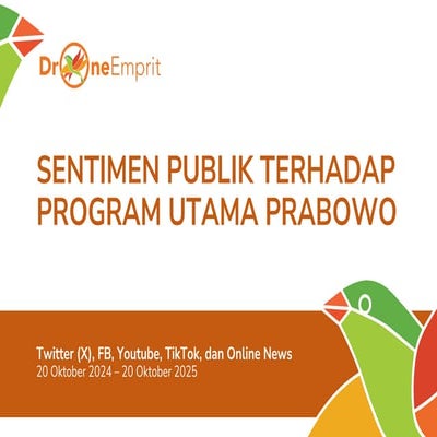 SENTIMEN PUBLIK TERHADAP PROGRAM UTAMA PRABOWO