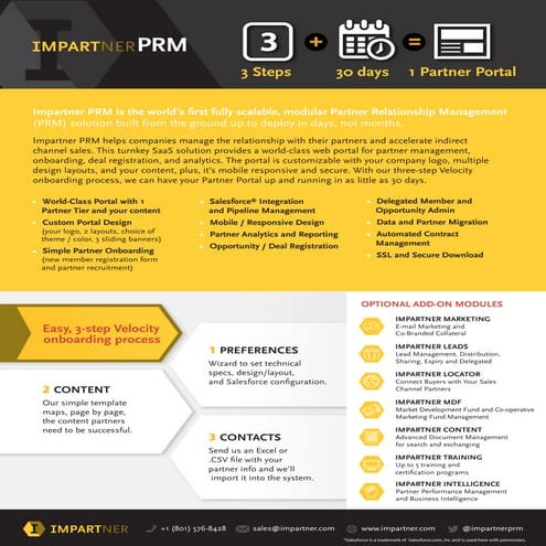 Impartner PRM One Pager | PDF