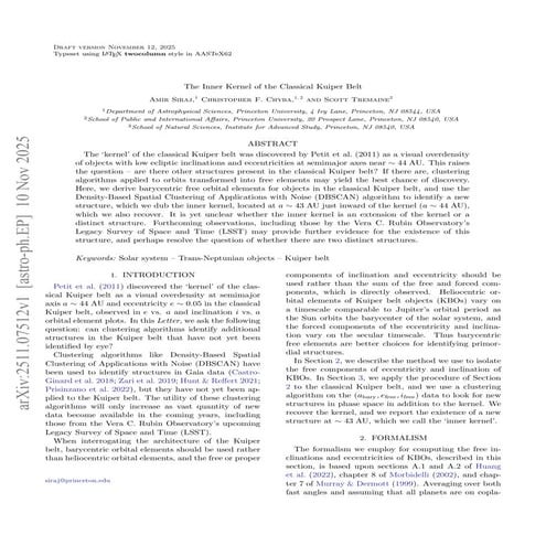 The Inner Kernel of the Classical Kuiper Belt