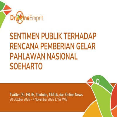 SENTIMEN PUBLIK TERHADAP RENCANA PEMBERIAN GELAR PAHLAWAN NASIONAL SOEHARTO