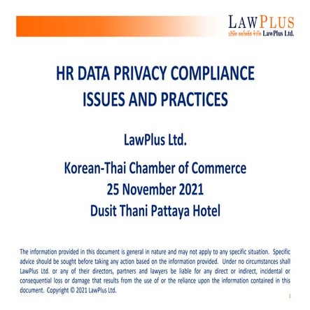 The 22nd Legal Forum Seminar (Nov 2021)