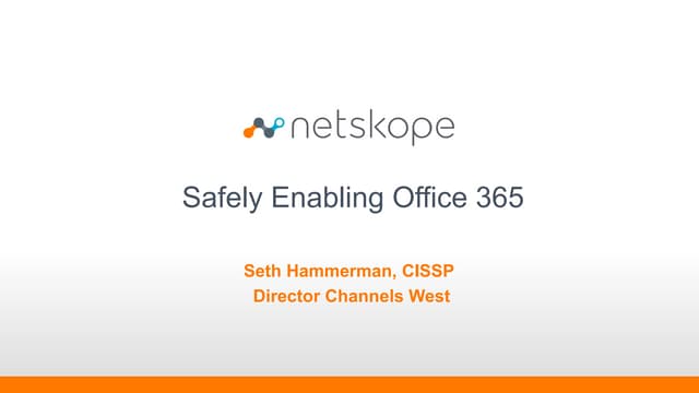 Safely Enabling Office 365