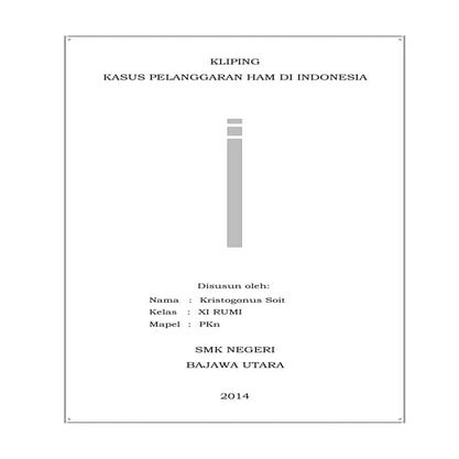 251485395 kliping-kasus-pelanggaran-ham-di-indonesia