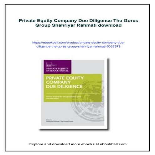 Private Equity Company Due Diligence The Gores Group Shahriyar Rahmati