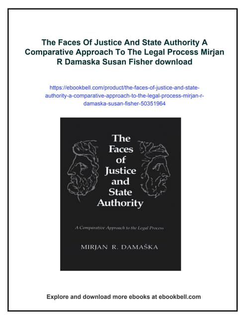 The Faces Of Justice And State Authority A Comparative Approach To The ...