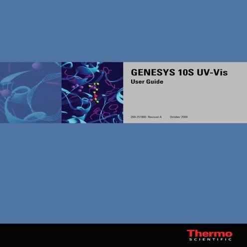 GENESYS™ 10S UV-Vis (English) | PDF