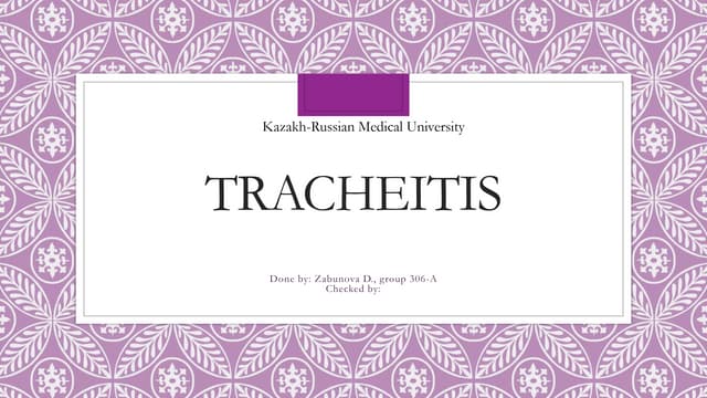 Bacterial Tracheitis Dr Herow.pptx document | PPTX