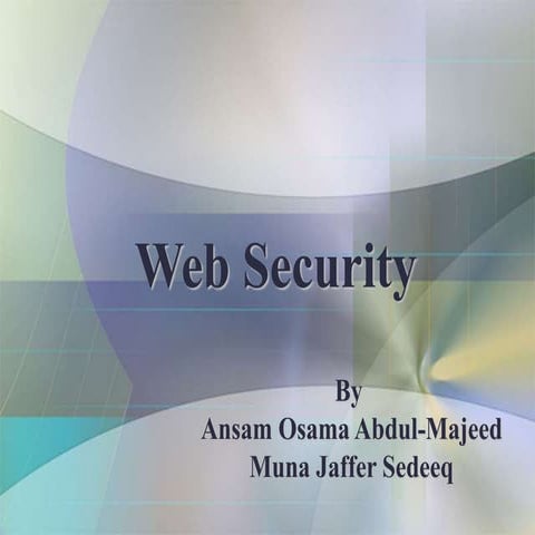 web _security_ for _confedindality s.ppt