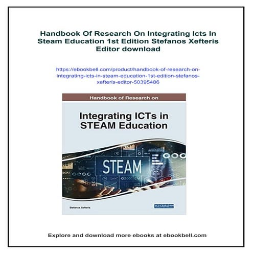 Handbook Of Research On Integrating Icts In Steam Education 1st Edition Stefa...