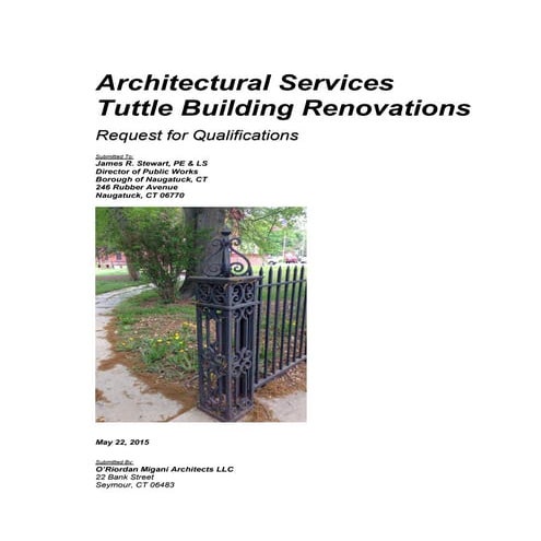 Sample OMA RFQ Submission