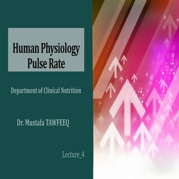 Comprehensive Overview of Human Pulse Rate and Its Physiological ...