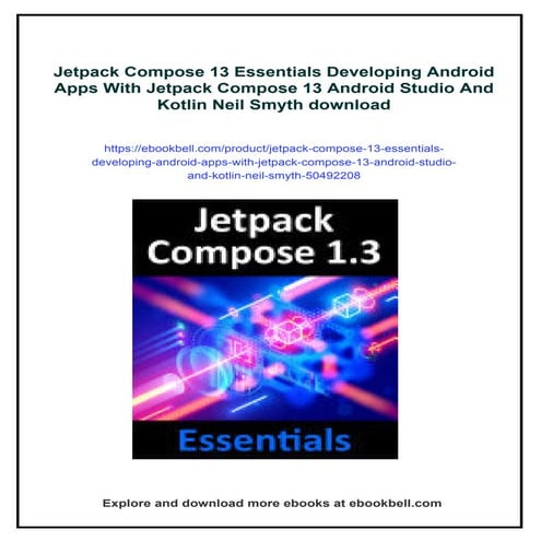 Jetpack Compose 13 Essentials Developing Android Apps With Jetpack Compose 13...