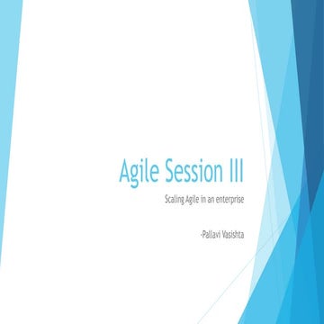 Agile Session III