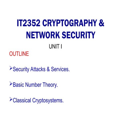 Comprehensive Overview of Cryptography and Network Security Principles ...