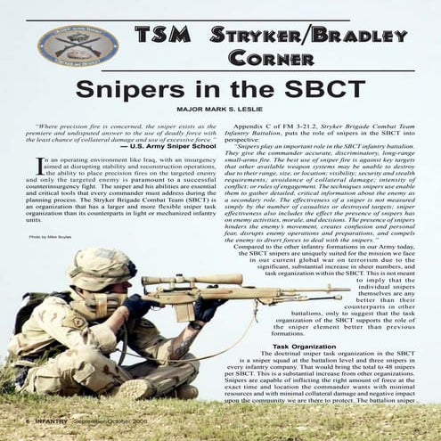Snipers in SBCT S-O06