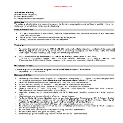 Abhishake Pandey Resume