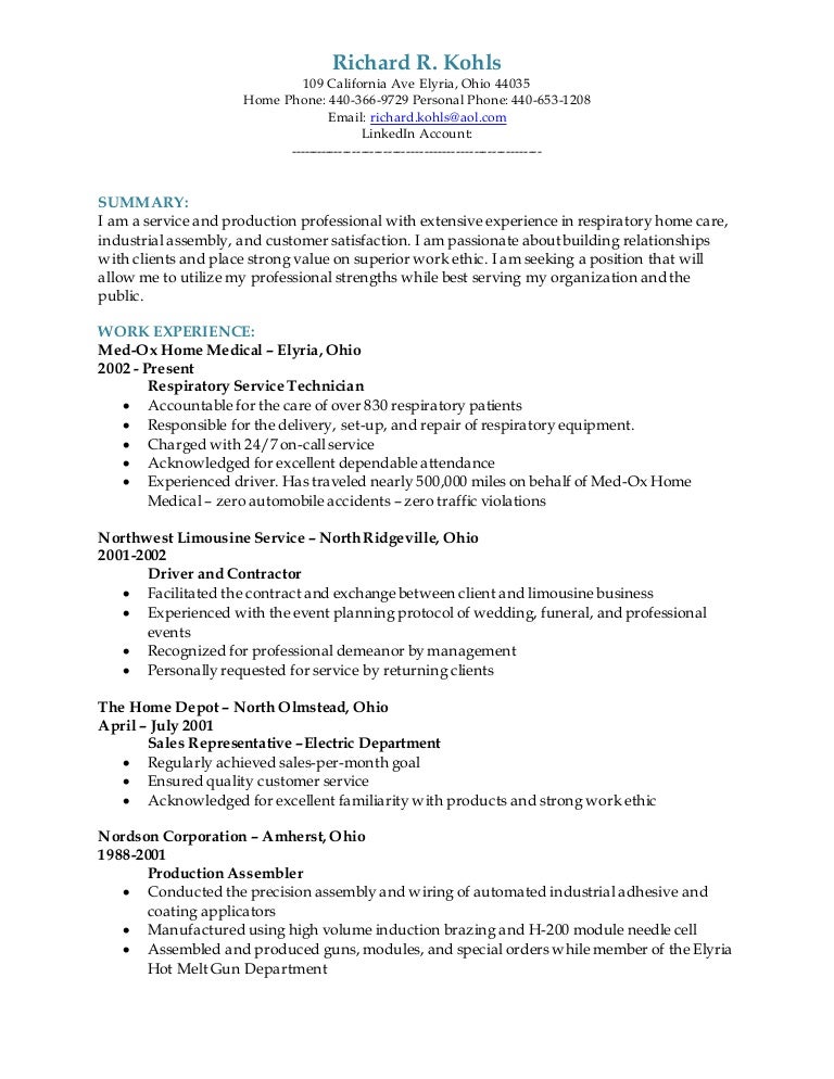 how to set up a good resume