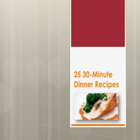 25 30-Minute Dinner Recipes