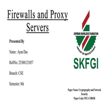 Firewalls and proxies are both use for security