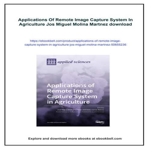 Applications Of Remote Image Capture System In Agriculture Jos Miguel Molina ...