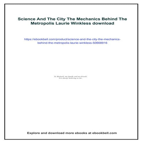 Science And The City The Mechanics Behind The Metropolis Laurie Winkless