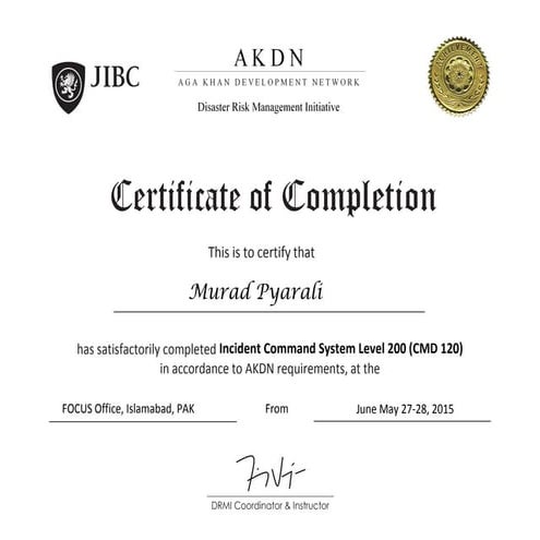 DRMI ICS200 CertificateOfCompletion_MuradPyarali