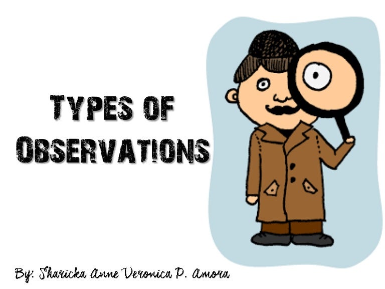 Types of Observations