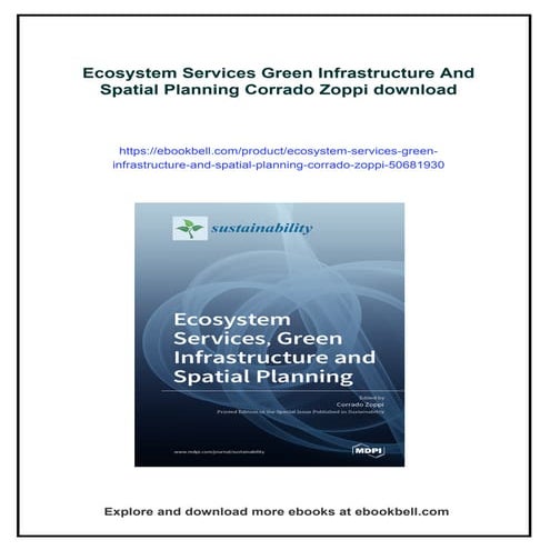 Ecosystem Services Green Infrastructure And Spatial Planning Corrado ...