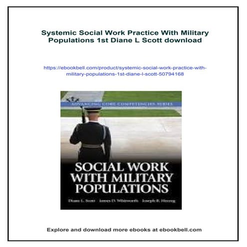 Systemic Social Work Practice With Military Populations 1st Diane L Scott