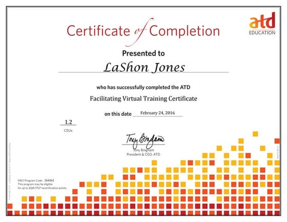 ATD Coaching Certificate PPT ATD Coaching Certificate PPT