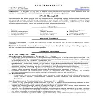 Eluett, L.R. Sales Resume