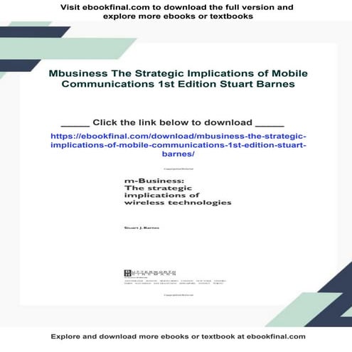 Enabling Technologies for Mobile Services The MobiLife Book 1st Edition ...