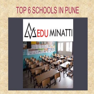 TOP 6 SCHOOLS IN PUNE
