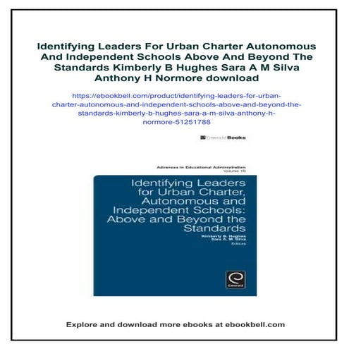 Identifying Leaders For Urban Charter Autonomous And Independent ...