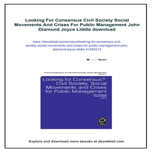 Looking For Consensus Civil Society Social Movements And Crises For Public Ma...