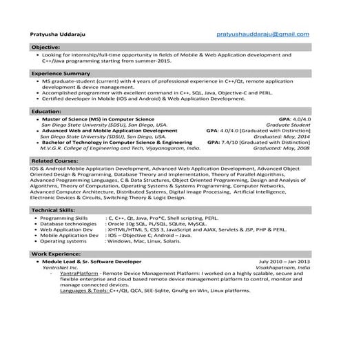 Pratyusha_Resume