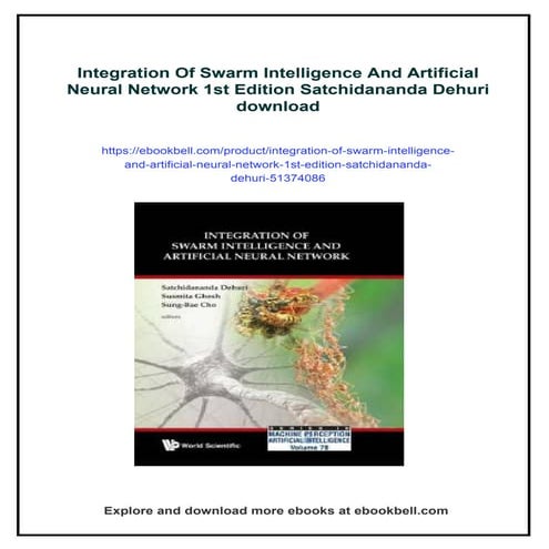 Integration Of Swarm Intelligence And Artificial Neural Network 1st ...