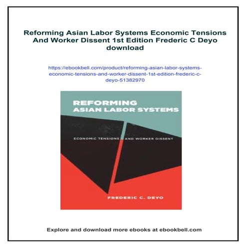Reforming Asian Labor Systems Economic Tensions And Worker Dissent 1st ...