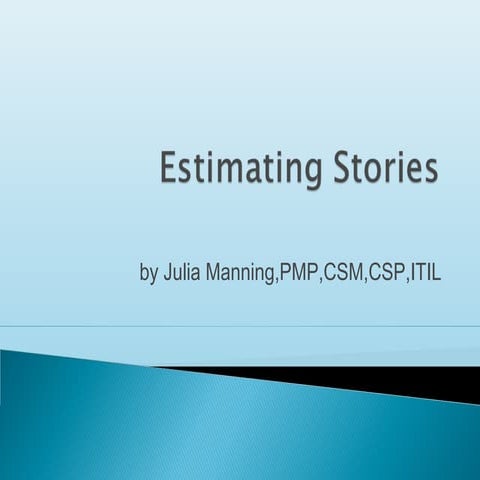 Estimating Stories