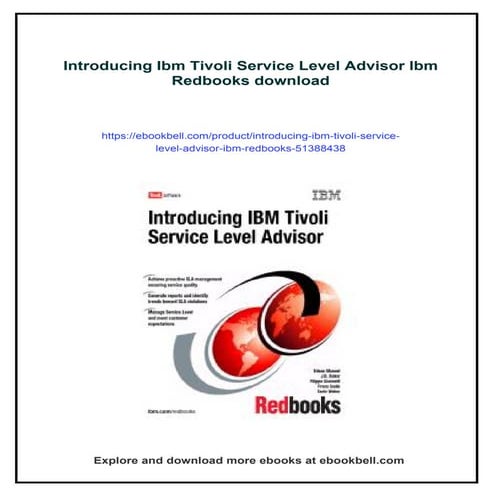Introducing Ibm Tivoli Service Level Advisor Ibm Redbooks