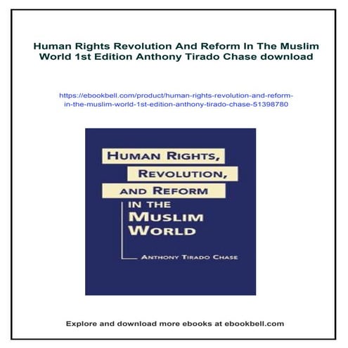 Human Rights Revolution And Reform In The Muslim World 1st Edition ...